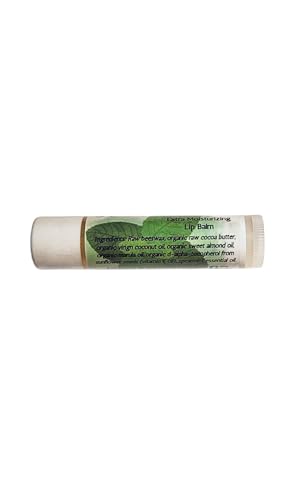 Natural Moisturizing Lip Balm with Raw Beeswax & Cocoa Butter - Spearmint