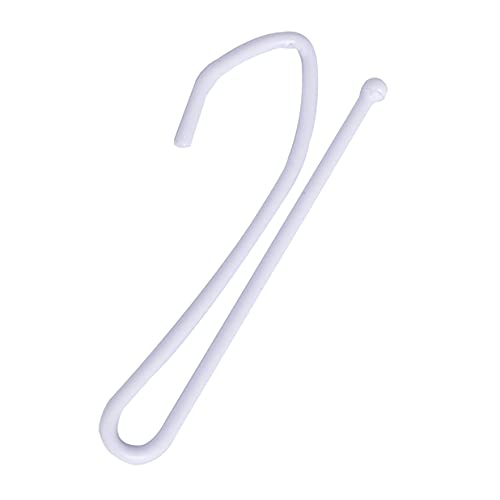 Ailejia Metal Curtain Hooks - 60 Pcs Long S-Prong Drapery Hooks