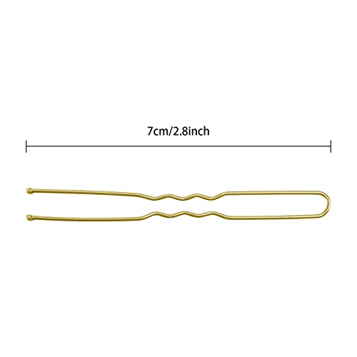Tbestmax 300 Pcs U-Shaped Hair Bobby Pins 2.8 Inch Gold Hair Grips