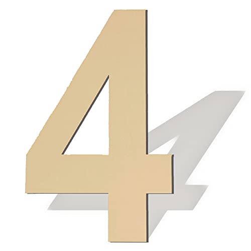 12-Inch Unfinished Wood Number 4 for DIY Crafts & Decor