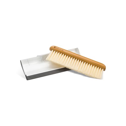 Full Circle Counter Clearer: Mini Kitchen Brush & Squeegee Tool