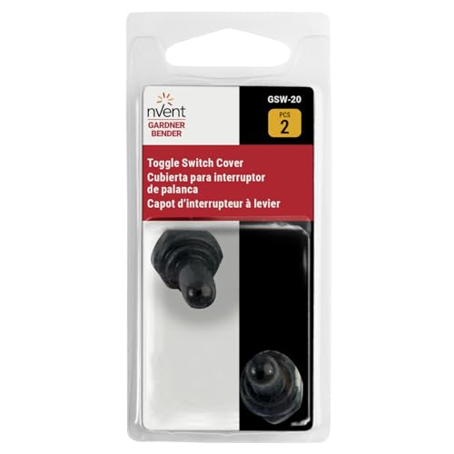 Gardner Bender EPDM Rubber Toggle Switch Covers - Weather-Resistant, 2-Pack