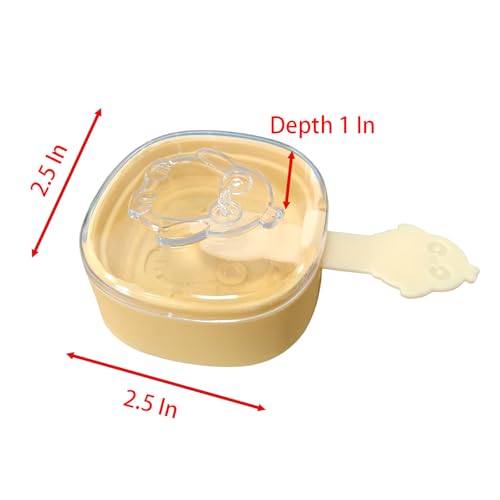 Ice Cream Mold - 2 Pcs White Silicone 2.5 Inch Square Popsicle Maker