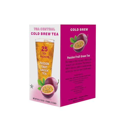 Passion Fruit Green Iced Tea Bags - Refreshing Cold Brew with Ceylon