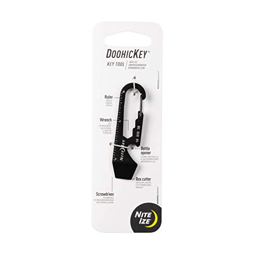 Nite Ize DoohicKey Keychain Multi Tool - 5-in-1 Stainless Steel, 1 Count
