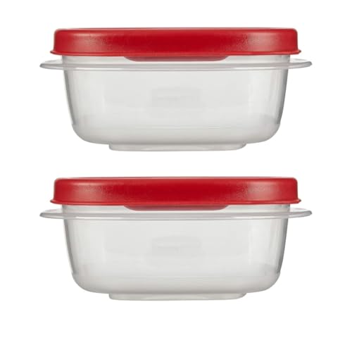 Utensilux 1.25 Cup Food Storage Containers with Easy Find Lids, 4 Pack