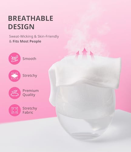 AIRSEE White Cotton Gloves for Moisturizing SPA and Eczema Treatment