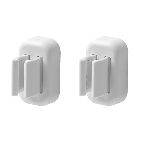 White 2-Pack Wall Mounted Electric Toothbrush Holders Waterproof & Adhesive