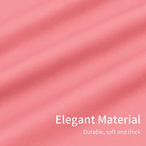 Easy-Going Pink Blackout Curtains - 2 Panels, 46x84 in, Noise Reducing