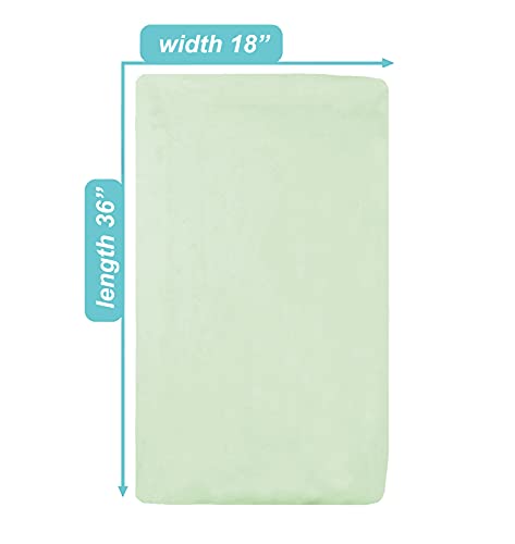 TL Care 100% Cotton Jersey Knit Fitted Bassinet Sheet, 18" x 36", Celery