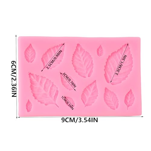 Rose Leaf Silicone Fondant Mold for Cake Decorating & Crafts