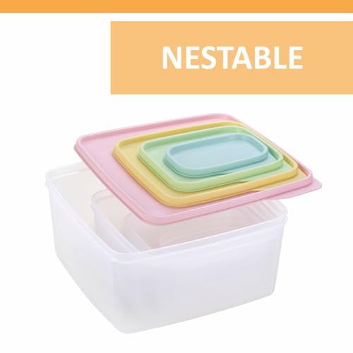 Airtight Food Storage Containers Set of 4 - 5oz to 84oz