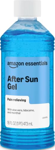Amazon Essentials After Sun Gel with Aloe Vera, Lidocaine and Menthol, 16 oz