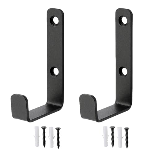 2 Pack Heavy Duty J Hooks - Wall Mount Utility Hooks for Garage Storage
