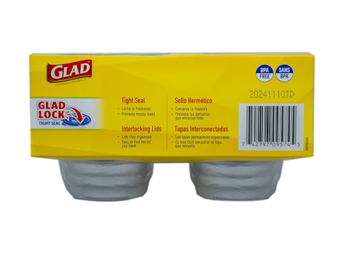 Glad GladWare Mini Round Food Storage Containers - 4 Oz, 8 Pack