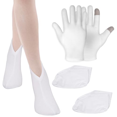Qianyu Moisturizing Gloves and Socks Set for Dry Hands and Feet Care