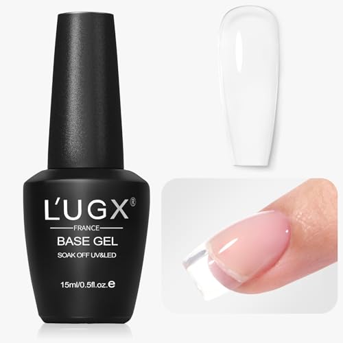 L'UGX 7-in-1 Clear Builder Gel for Nails 15ml - Hard Gel Strengthener