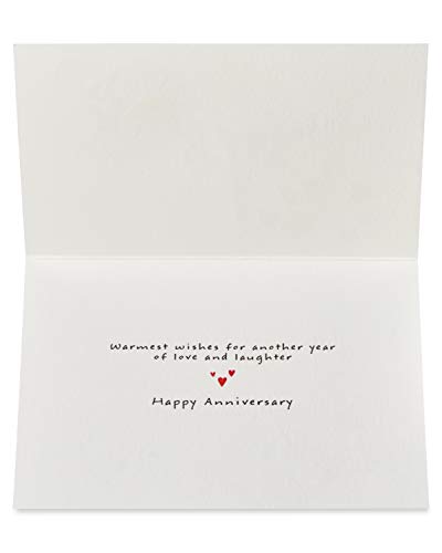 Papyrus Anniversary Card You + Me Heart with Eiffel Tower Design