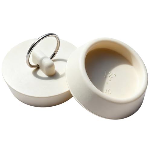Uroventrix 2-Pack Universal Rubber Drain Stopper for Sink & Bathtub