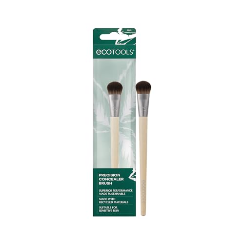 EcoTools Precision Concealer Makeup Brush - Dense Bristles for Under Eye