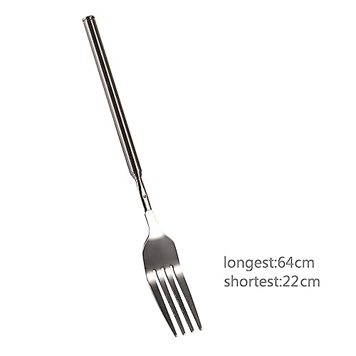 Extendable Telescopic Fork - 8.7 to 25.4 Inch Stainless Steel Cutlery