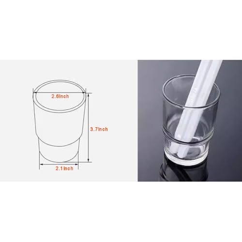Transparent Bathroom Tumbler Cup for Toothbrush & Makeup Brushes