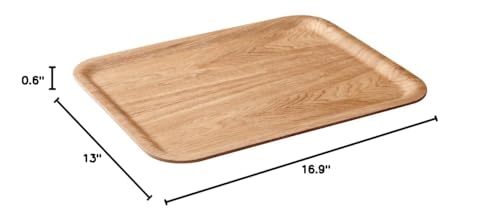 KINTO 45139 Non-Slip Tray, 16.9 x 13.0 inches (430 x 330 mm), Willow Wooden Tray