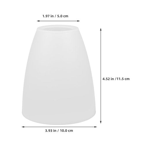 Generic Plastic Lampshade Set of 3 White Lamp Shade Covers with Flat Mouth Design for Table and Floor Lamps Easy Installation and Durable Light Covers for Living Room and Bedroom