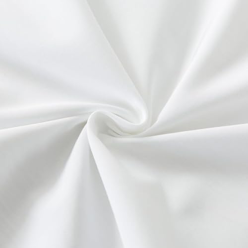 WhatsBedding Cotton Pillowcases Set of 2 - White, 20x26, Envelope Closure