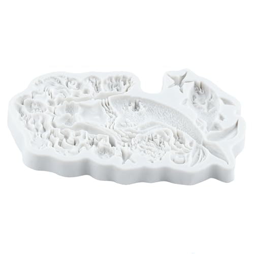 Starfish Mermaid Fondant Silicone Mold for Cake & Candy Decoration