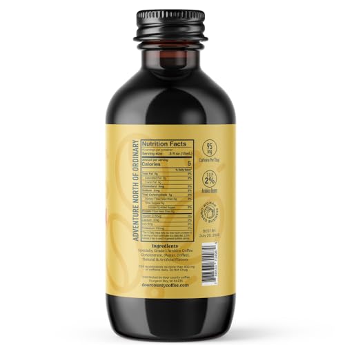 buz Vanilla Bean Flavored Coffee Concentrate, 8oz Bottle