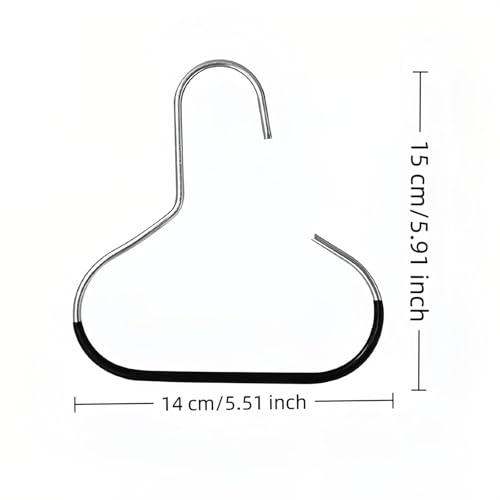 Multi-Function Wall-Mounted Hat & Scarf Organizer - Durable PVC Coated Hangers, 10PCS