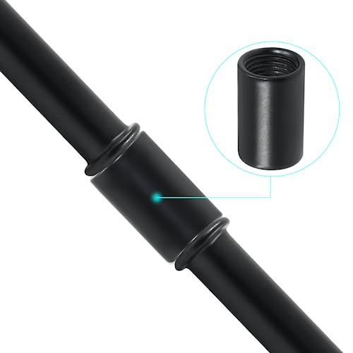 BokWin 4-Pack M10 Black Lamp Extension Rods, 3.15" Length