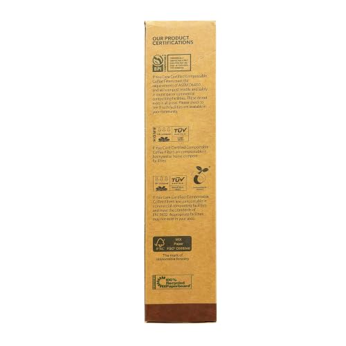 Unbleached No. 4 Coffee Filters - Chlorine-Free, Compostable, 100 Count