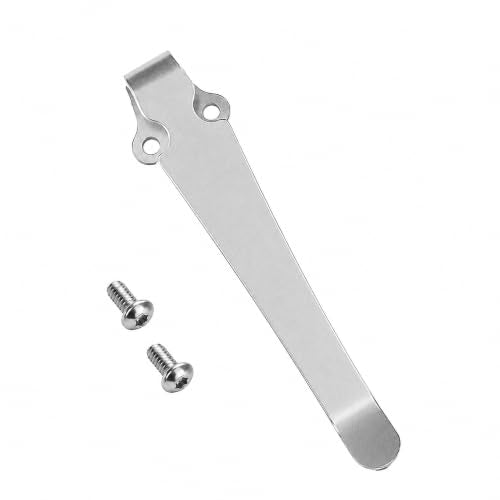 Deep Carry Pocket Clip for Benchmade 551, 2-Hole Stainless Steel - Silver