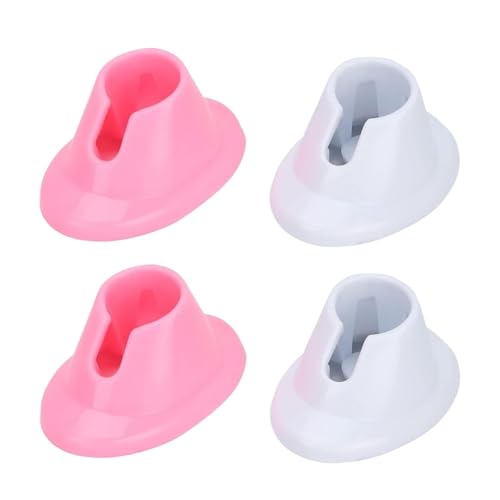 Nail Polish Bottle Holder Set of 4 Anti-Spill Soft Rubber Manicure Stands