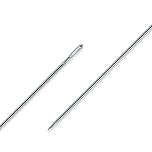 Dritz 56D Extra-Long Doll Needles - 3-Inch for Crafting (6-Count)