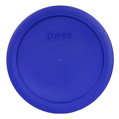 Pyrex 7201-PC 4-Cup Round Plastic Lids (2 Pack) - BPA-Free, Dishwasher Safe