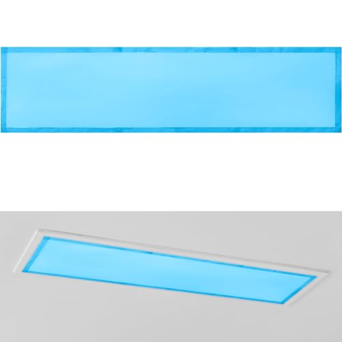 Magnetic Fluorescent Light Cover 1x4 ft - Blue Filter for Glare Relief