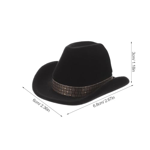Compact Cowboy Hat Jewelry Box - Western Style Organizer
