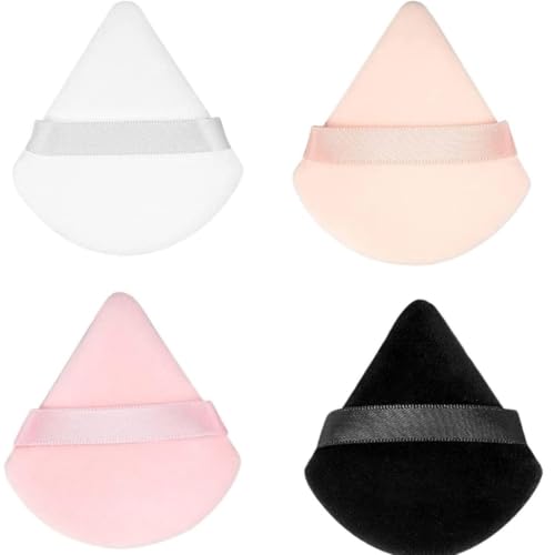 Jepeux Soft Triangle Makeup Powder Puffs Washable Wet And Dry Sponges