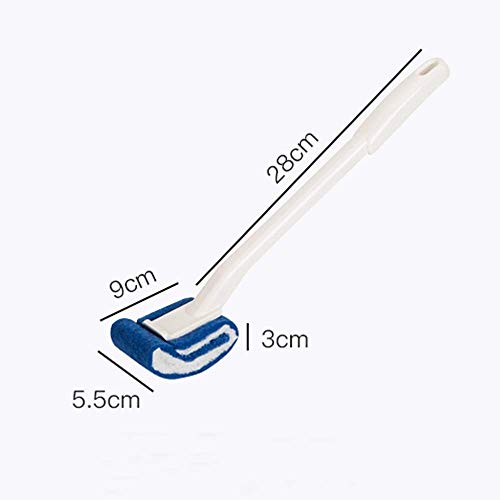 Jufay Scratch-Free Toilet Brush Set - Curved Design for Deep Cleaning