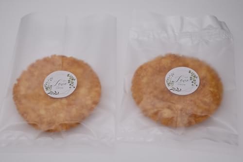 5x7 Inch Matte Cookie Bags - 100 Pcs Frosted Heat Seal Packaging