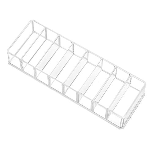 HBlife Clear Acrylic Makeup Organizer with 8 Spaces for Vanity
