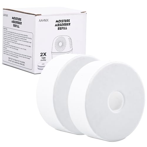 Pack of 2 Reusable Moisture Absorber Tablets - 15.9oz Mini Dehumidifier