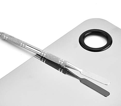 Sinen Stainless Steel Makeup Palette with Spatula for Cosmetic Blending