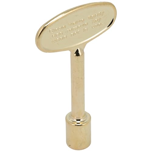Supplying Demand 3" Universal Gas Fireplace & Fire Pit Key - Polished Brass