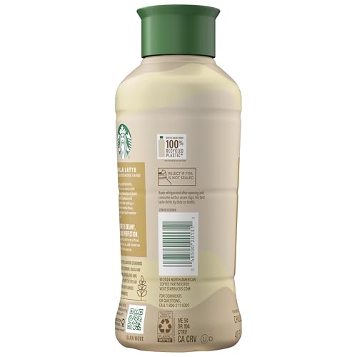 Starbucks Iced Espresso Vanilla Latte Coffee, 40 Fl Oz Bottle