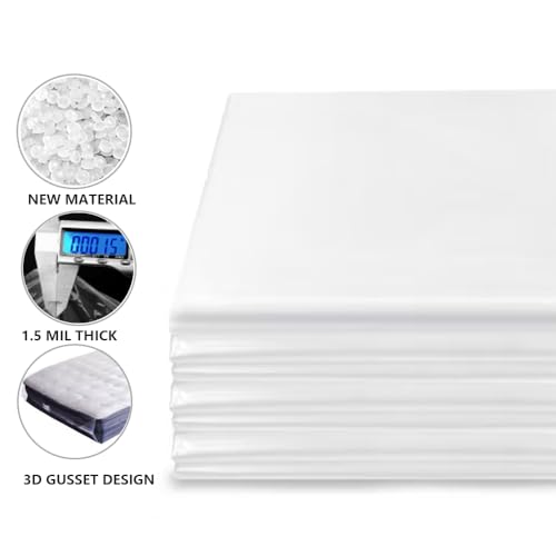 Queen Mattress Storage Bag - Tear-Resistant Plastic Protector