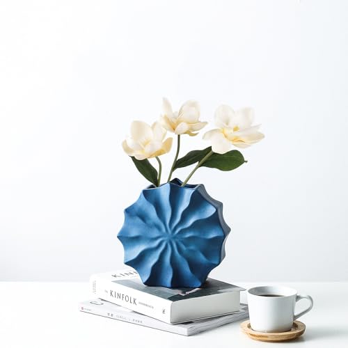 3pcs Artificial Magnolia Flower Branches, 13-Inch Real Touch White Decor